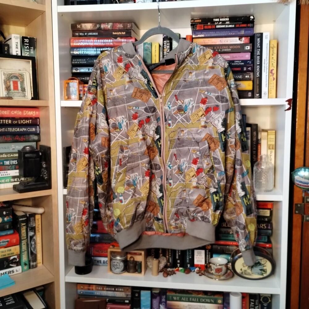 Nicole Miller Vintage Limited Edition 1990s Wimbledon Silk Jacket.